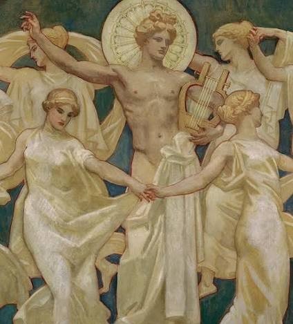 Apolo y las musas, los orígenes de la música en la mitología griega