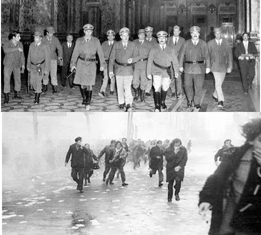 Malón militar y represión popular, dos de las varias caras del golpe